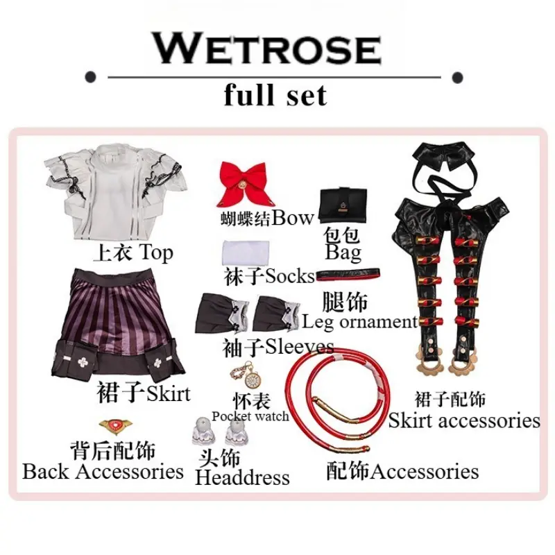 [Wetrose] In Stock Silver Palace Alf Dress Game Outfit Cosplay Costume 