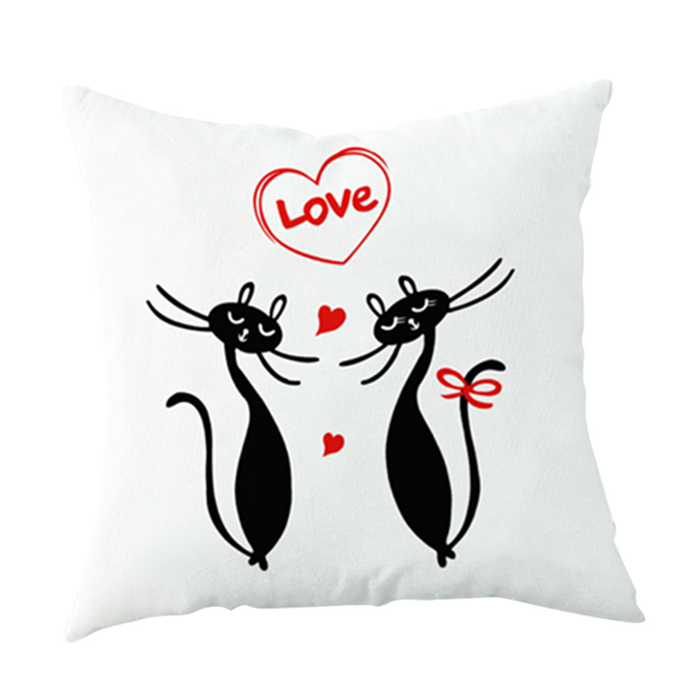 

Lover Cats - 11CT Stamped Cross Stitch Pillowcase - 45*45CM, 501 Original