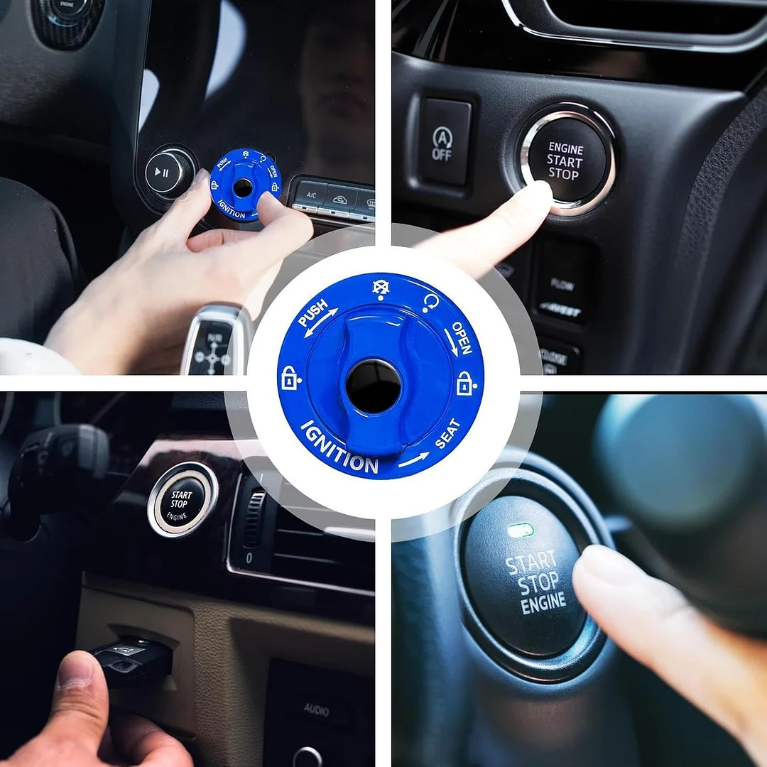 Push Button Start Cover - Metal Car Engine Start Stop Button Cover