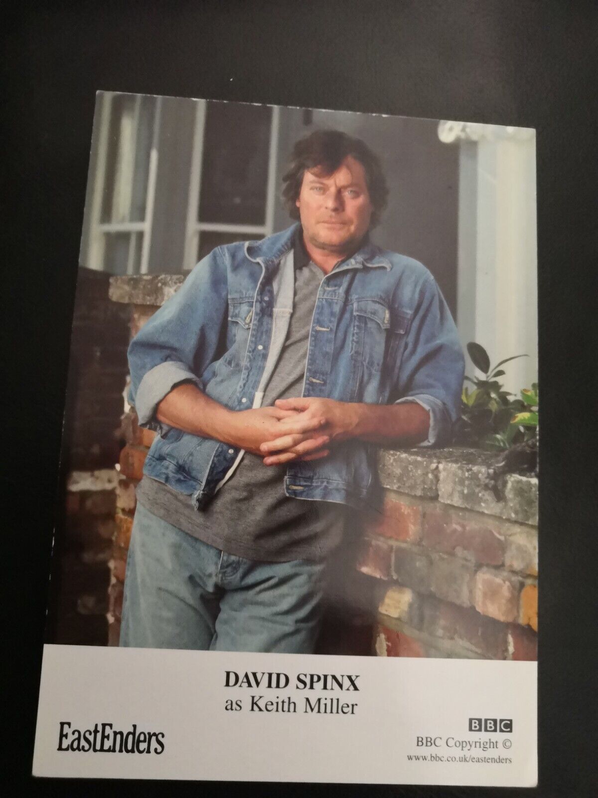 EASTENDERS UNSIGNED CAST CARD OF DAVID SPINX