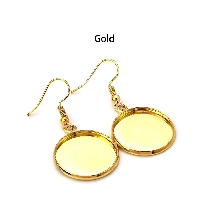 10 PCS/Package Iron Copper Solid Color Hook Earring Findings