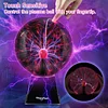 Plasma Ball: 6 Inch Plasma Globe Touch & Sound Sensitive Plasma Ball Lamp Electric Ball Lightning Toys for Kids, Parties, Home, Prop, Decoration, Christmas Gifts