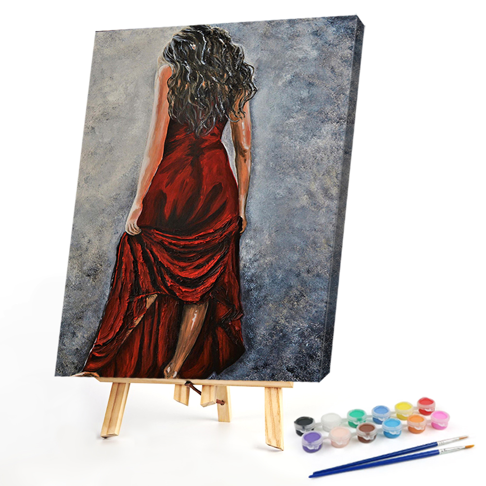 

40*50CM - Paint By Numbers - Woman Back, 501 Original