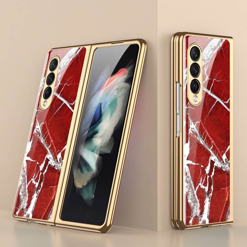 Marble Series Protective Case for Samsung Galaxy Z Fold 3 5G