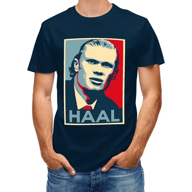 Erling Haaland Inspired Hope Poster Short Sleeve T-Shirt