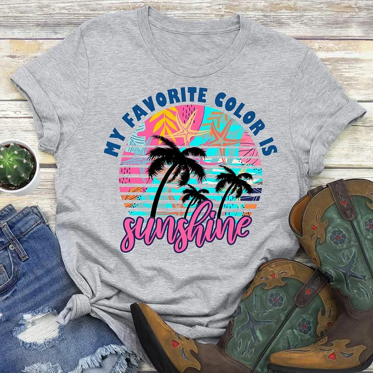 my favorite color is sunshine Summer life T-shirt Tee -04995