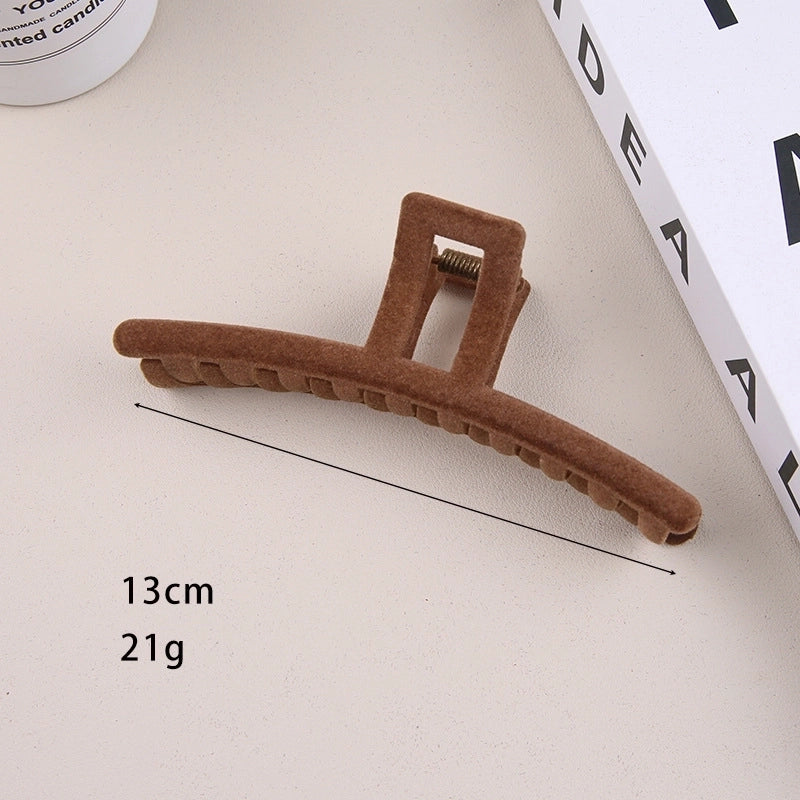 Women’s Retro Solid Color Plastic Hair Claws