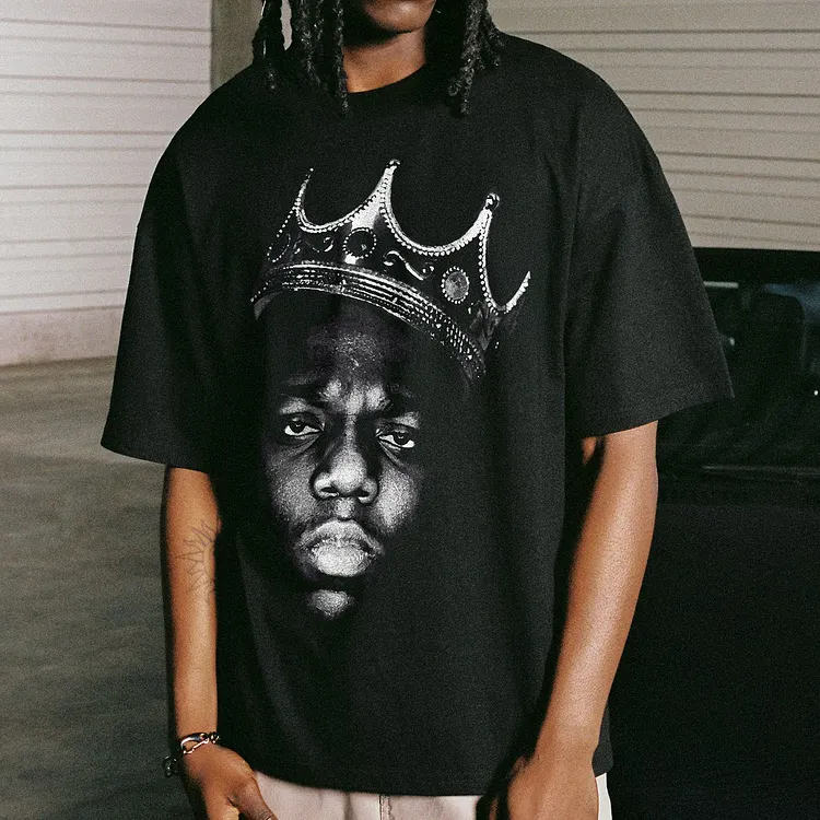 The Notorious B.I.G.Crown Of The Unseen King Printed Men's T-shirt