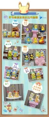 Eevee Family Cosplay Pikachu Enjoying Afternoon Tea Set - Pokemon Resin Statue - QN Studios