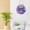 Diamond Painting Stained Glass Skull Pendant
