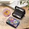 2pcs Flower Deer Pattern Diamond Painting Fashion Card Holder Compact Coin Purse