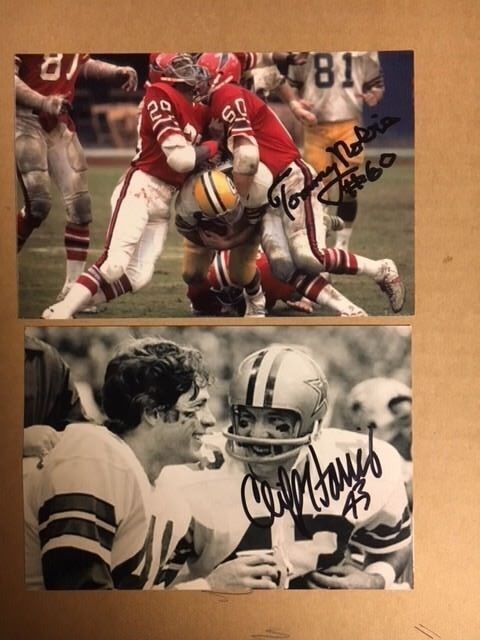 Tommy Nobis Original Vintage Sideline Autographed 4x6 Photo Poster painting with COA