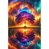 Diamond Painting-DIY Full Round Drill Colorful Abstract Tree(40*60CM)