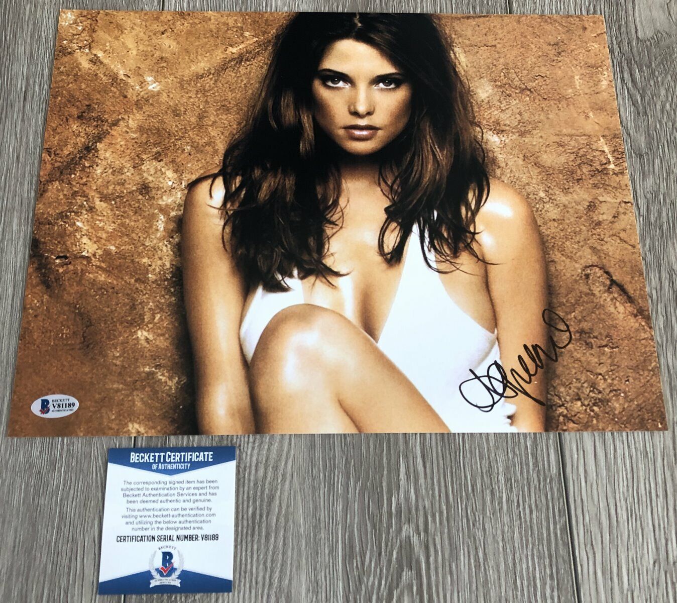 ASHLEY GREENE THE TWILIGHT SAGA SIGNED 11x14 Photo Poster painting w/EXACT PROOF BECKETT BAS COA