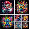 (Multi-Style) Mario Minion Stitch Pikachu-11CT Stamped Cross Stitch 40*40cm