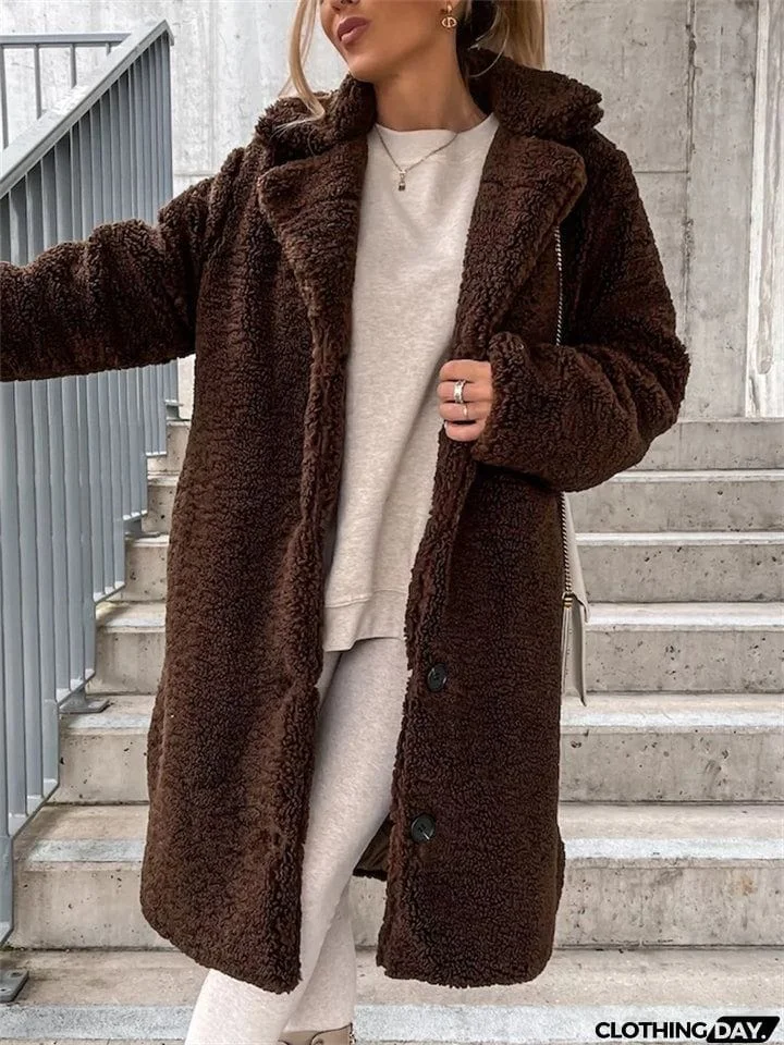 Plush Warm Thickening Winter Oversized Coats For Ladies