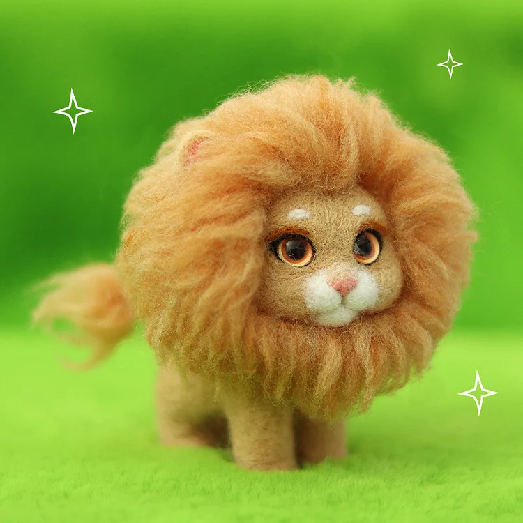 FeltingJoy - Lion Needle Felting Kit