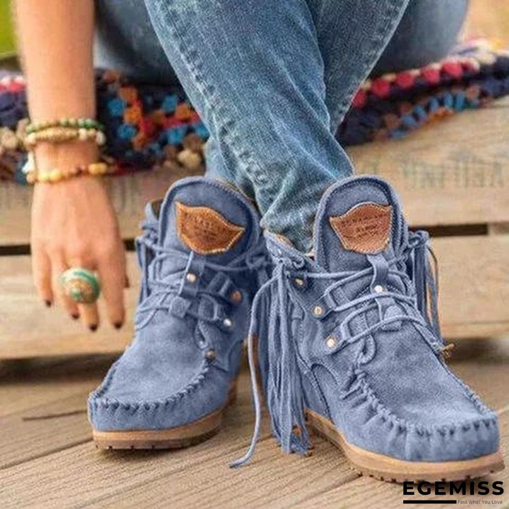 Women's Boots with Thick Tassels In Winter | EGEMISS