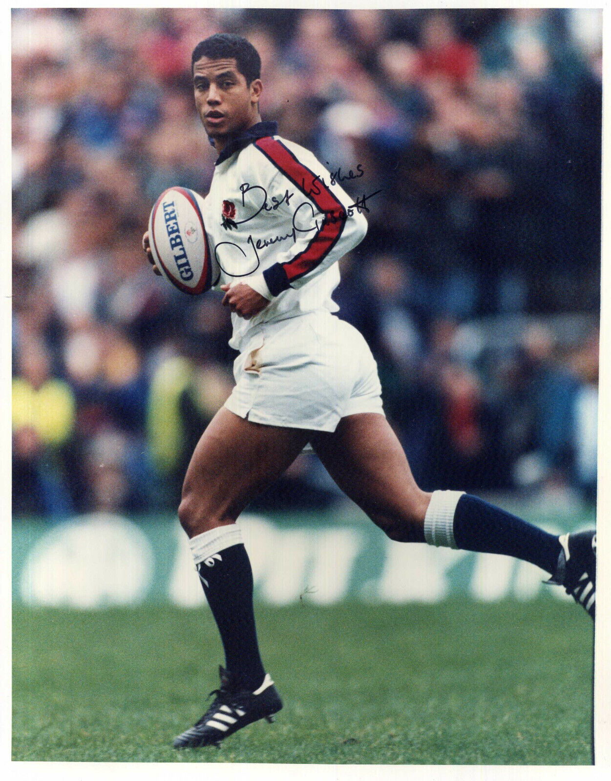 JEREMY GUSCOTT Signed Photo Poster paintinggraph - former England Rugby Union Player - Preprint