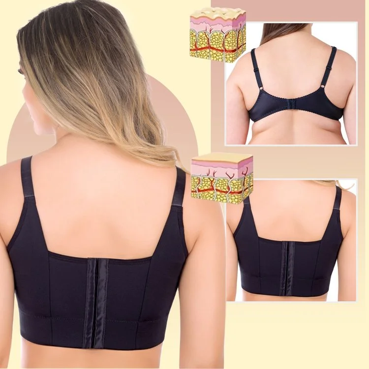 Nakans Back Smoothing Bra, Fashion Deep Cup Bra Hides Back Fat for Women  Push Up