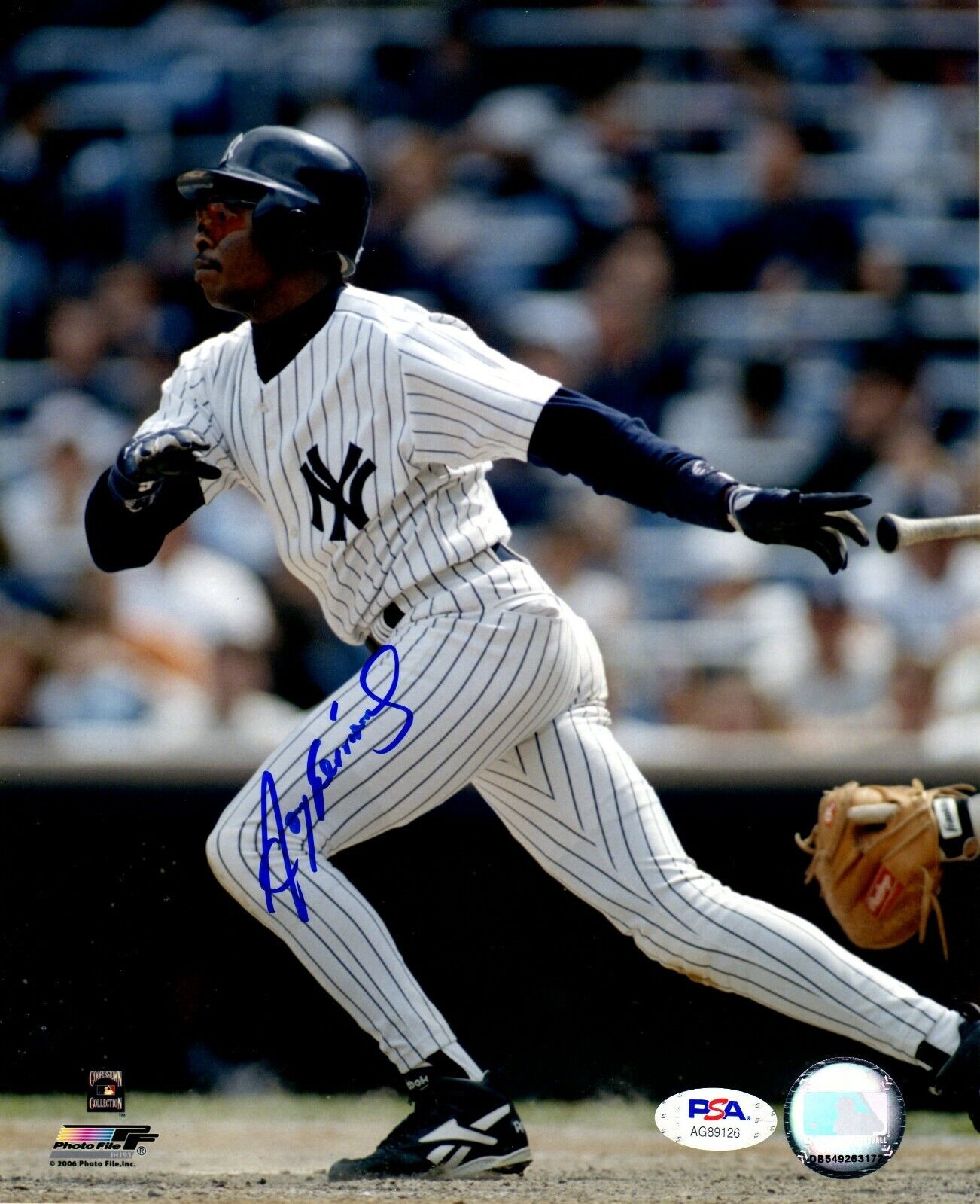 Tony Fernandez autographed signed 8x10 Photo Poster painting MLB New York Yankees PSA COA