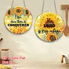 uk.everydayedeals 4Pcs Mini DIY Diamond Painting Hanging Ornaments - Sunflower