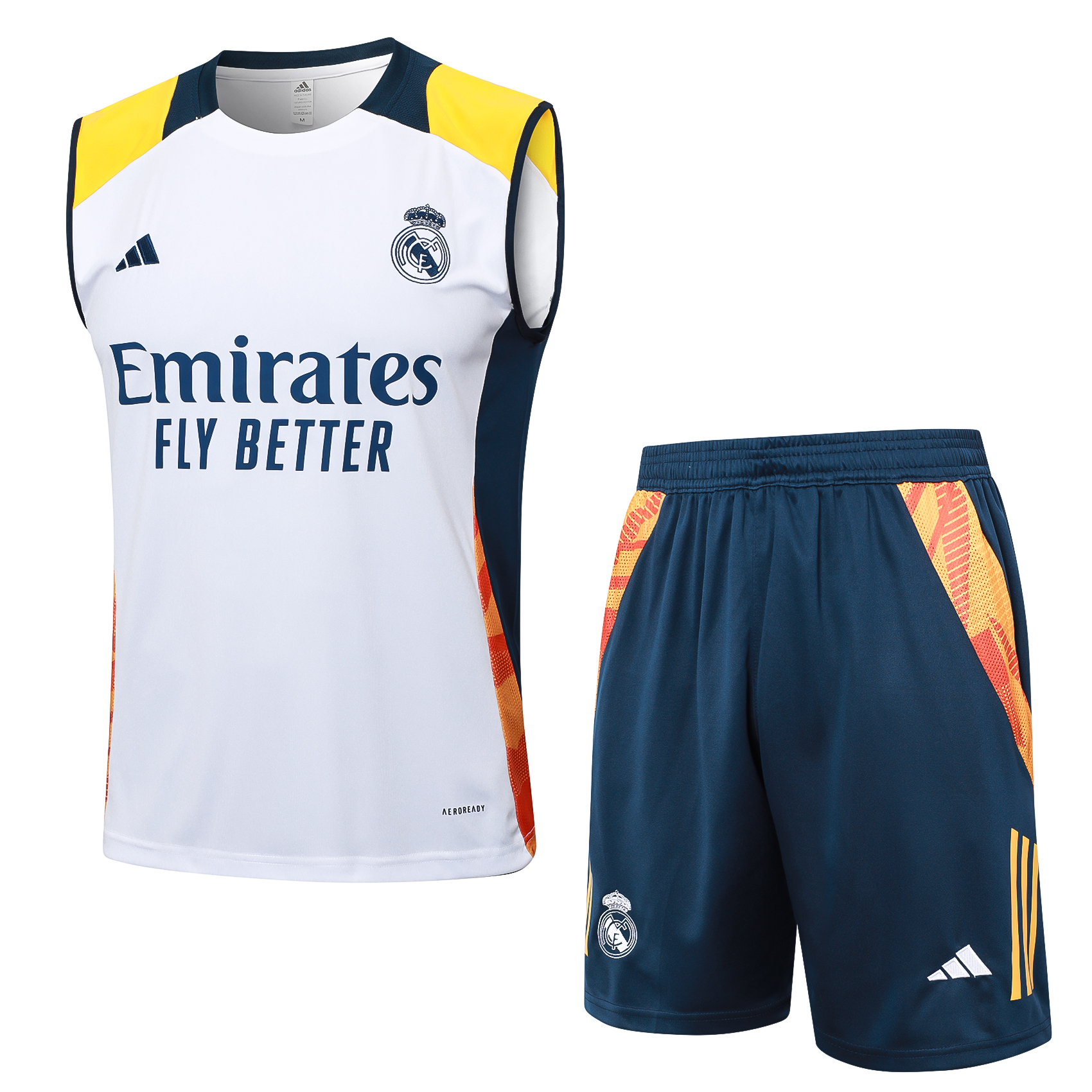 Real Madrid 24-25 Vest Training Set - White