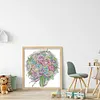 uk.everydayedeals (Limited Stock)Cross Stitch - 14ct Stamped - Fleur de rose violette (33*36cm)