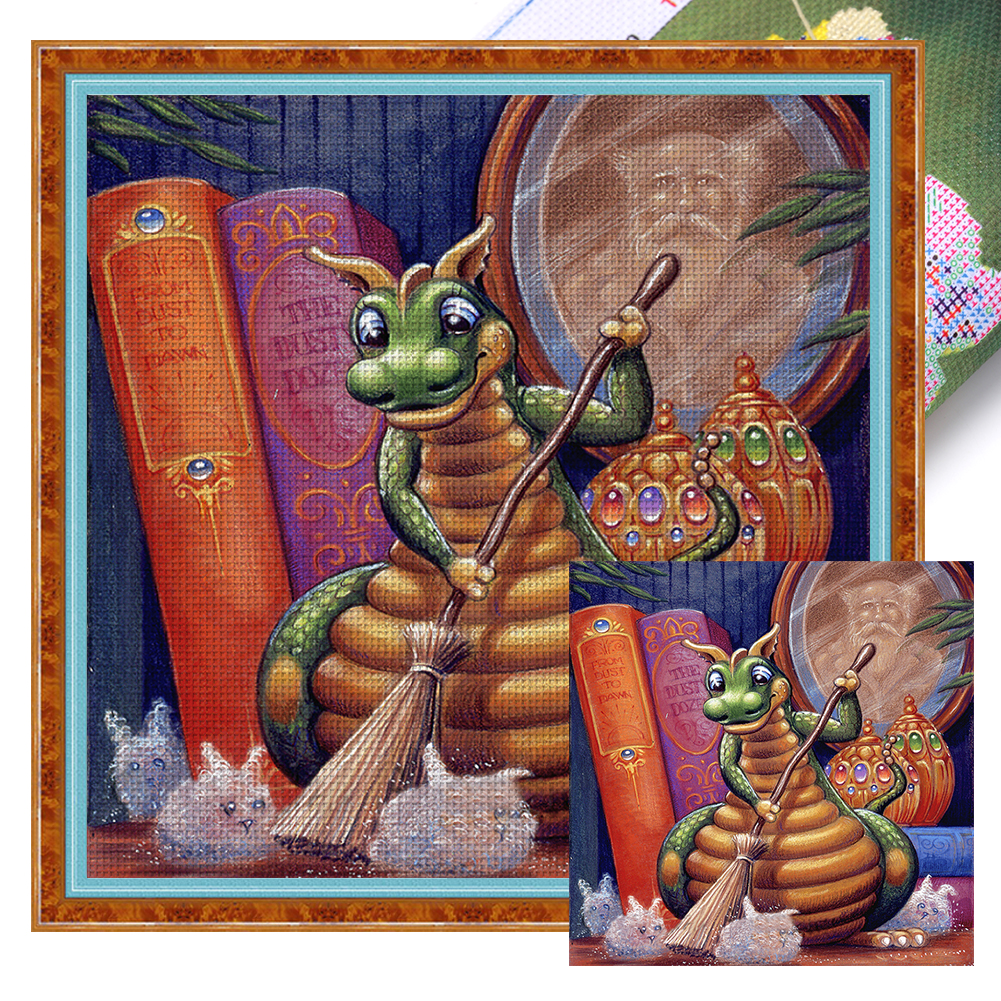 Sweeping Dragon Full 14CT Pre-stamped Canvas(50*50cm) Cross Stitch