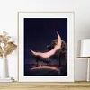 >SALE<(DB6557) Resin Abstract Moon Tree Square Diamond Rhinestone Diamond Painting Decor 20X30cm