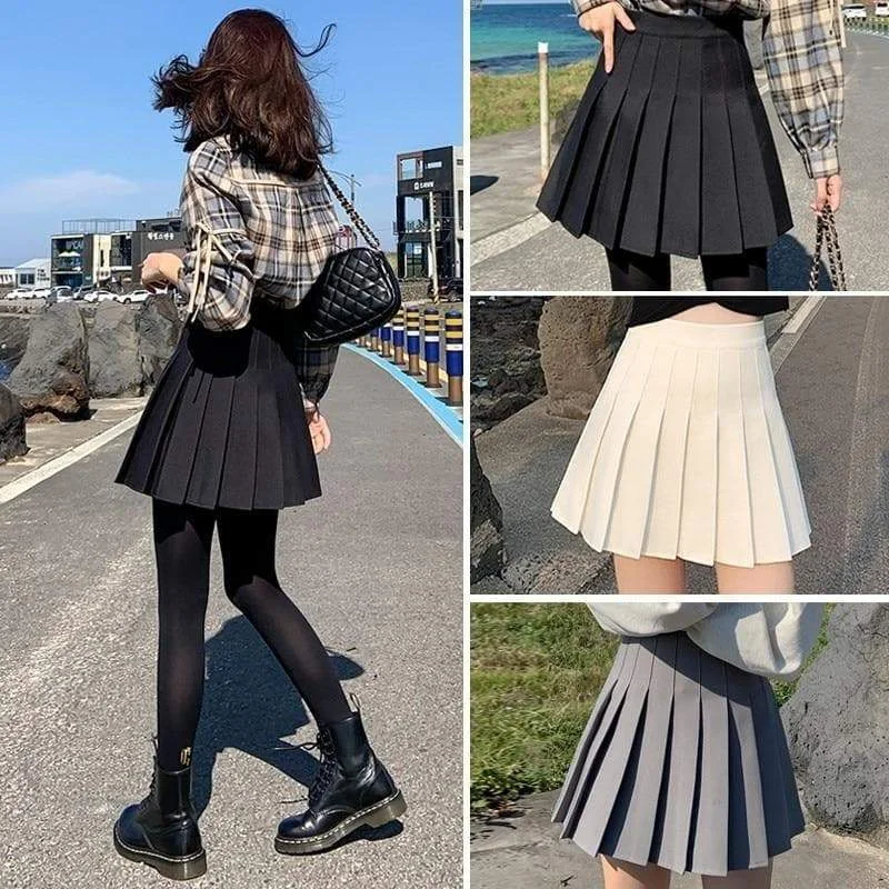 Dark Academia Pleated Dark Academia Summer Mini Skirt SP16266