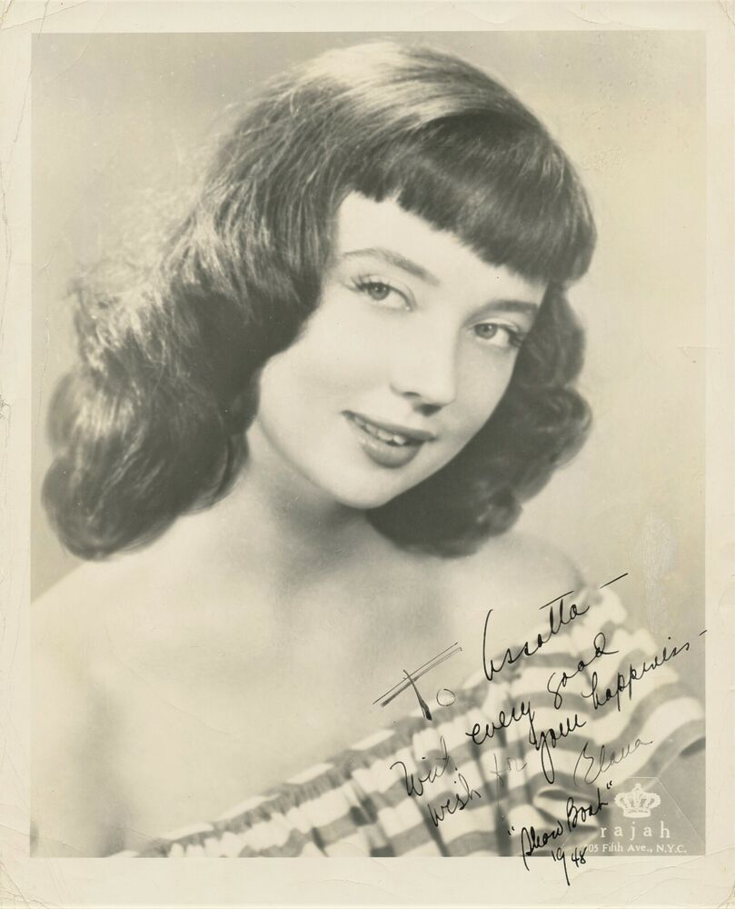 Theater Actress ELANA KELLER Vintage Signed Photo Poster painting