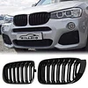 BILLDIO F25 F26 Grille - Black Kidney Grill Compatible with 2014-2017 X3 F25, 2014-2018 X4 F26? Double Slats Glossy Black