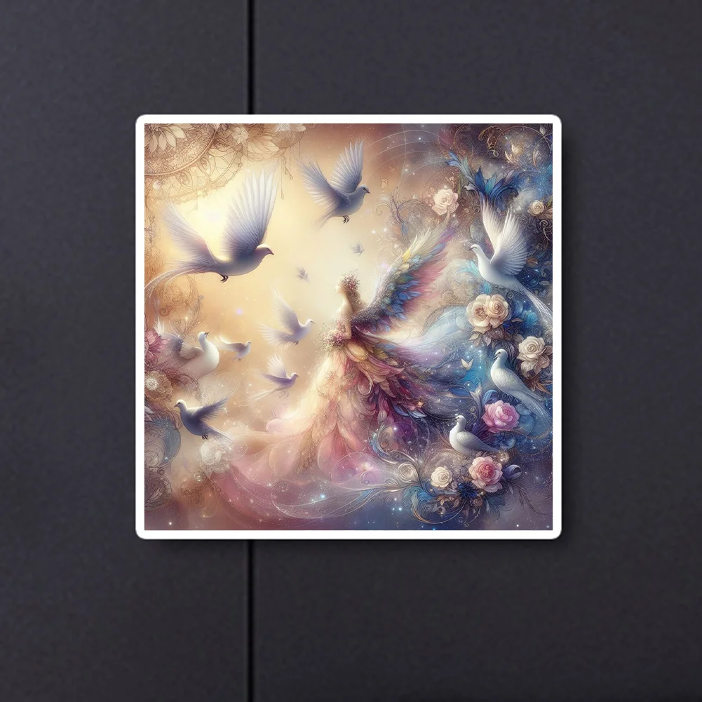 Diamond Painting - Full Round Drill - Dove(Canvas|30*30cm)