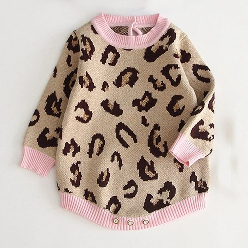 Baby Girls Knitted Bodysuit 2021 Spring Infant Newborn Long Sleeve Solid Ruffled Jumpsuit Outfit Set Baby Spring Autumn Clothing