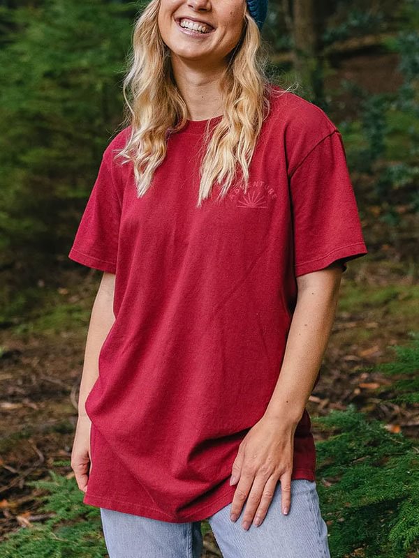 simple temperament print outdoor ladies short sleeve