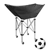 [US Local Warehouse] Collapsible Hammock Ball Cart with Wheels Volleyball Cart with Carry Bag Garage Sports Equipment Organizer for Easy Storage and Transport Hold Up To 28 Balls