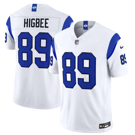 Men's Los Angeles Rams #89 Tyler Higbee Nike Fearsome White Vapor F.U.S.E. Limited Jersey