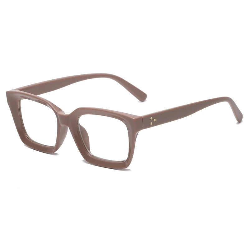 Minimalist Leopard Ac Square Full Frame Optical Glasses