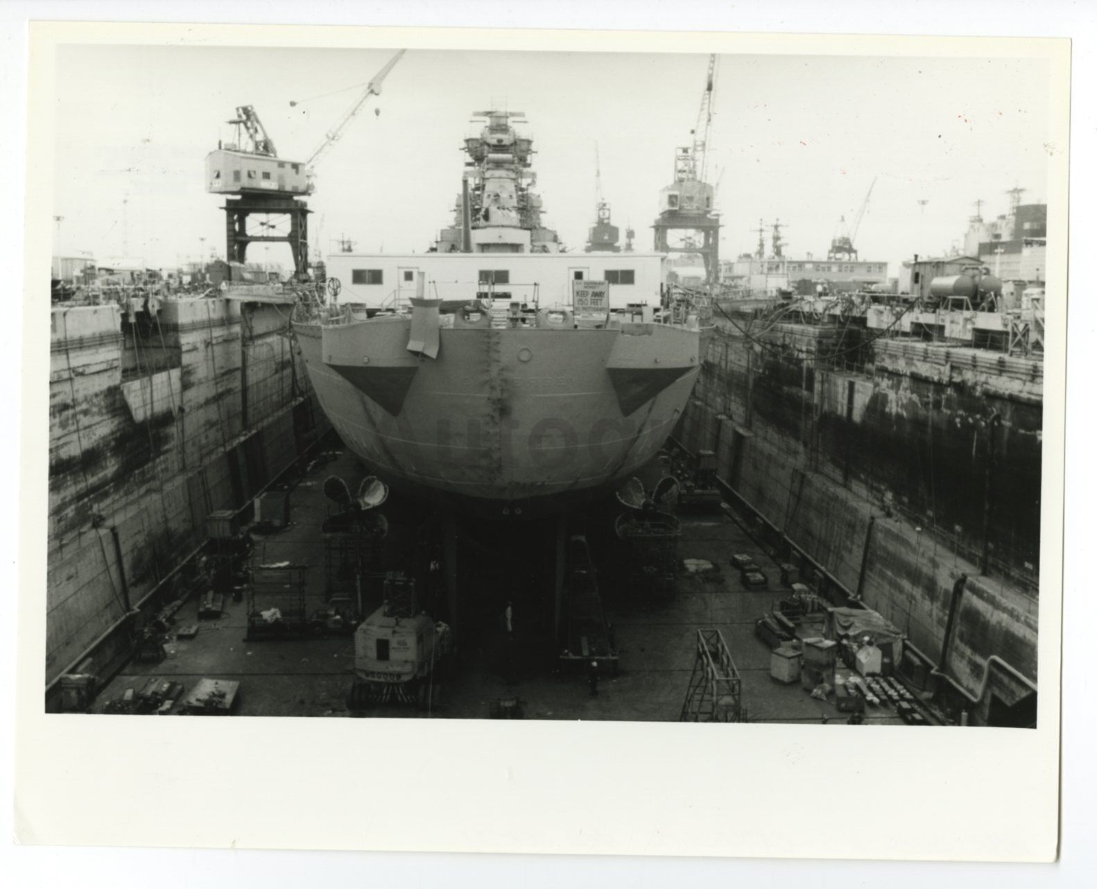 USS New Jersey - United States Navy - Vintage 8x10 Publication Photo Poster paintinggraph