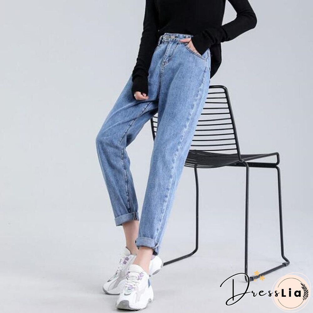 Woman Jeans High Waist Clothes Wide Leg Denim Clothing Blue Streetwear Vintage Quality Fashion Harajuku Straight Pants