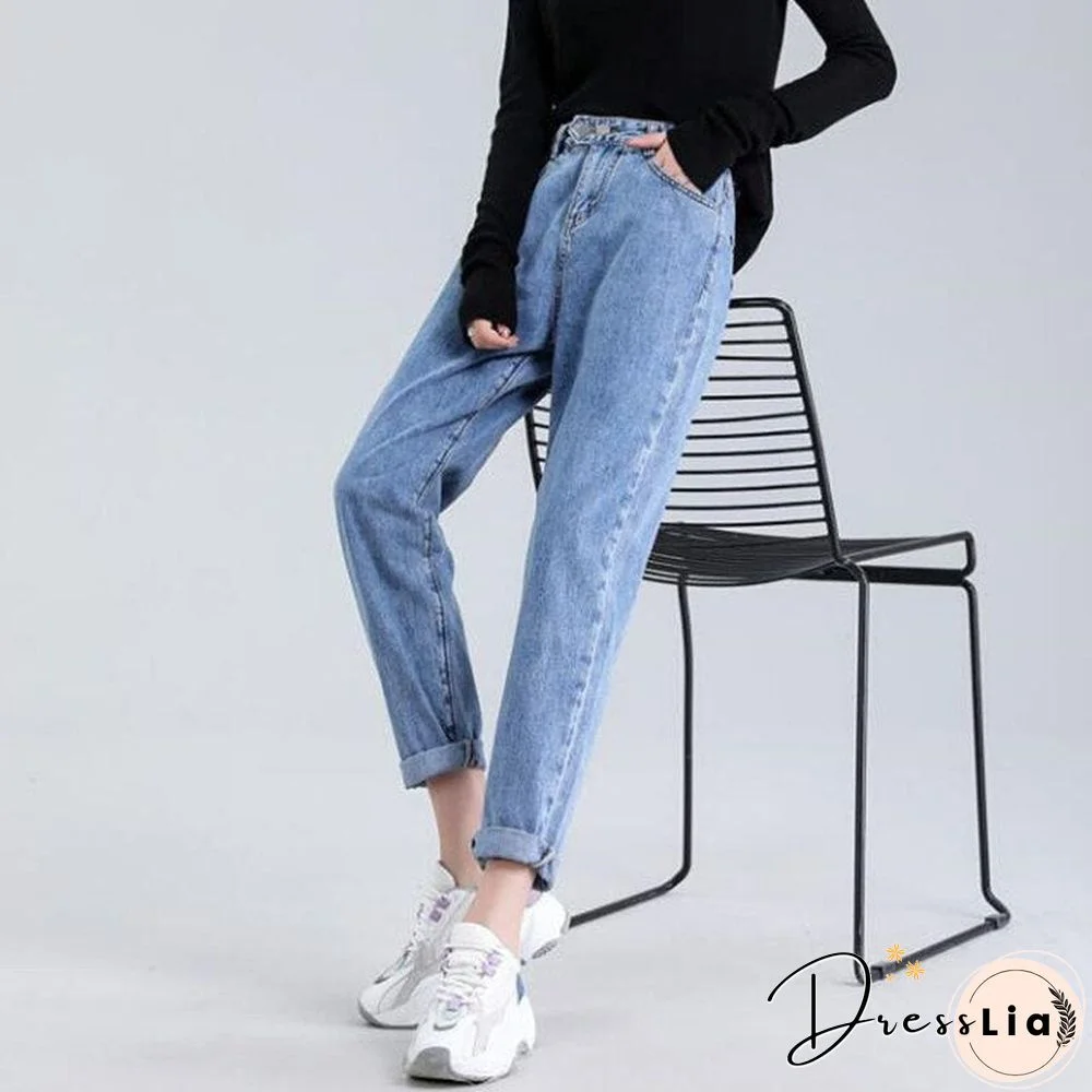Woman Jeans High Waist Clothes Wide Leg Denim Clothing Blue Streetwear Vintage Quality Fashion Harajuku Straight Pants