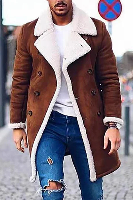 Toboyz Men's Made of Suede Warm Coat