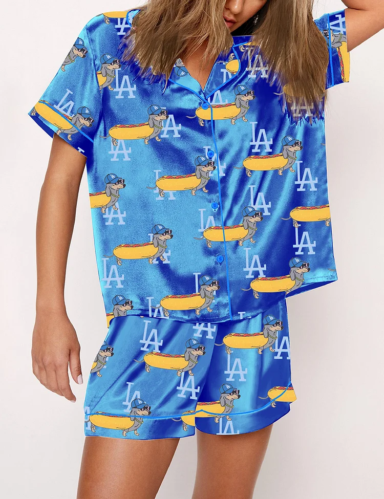 Women's LA Dodgers Dogs Pajama Set