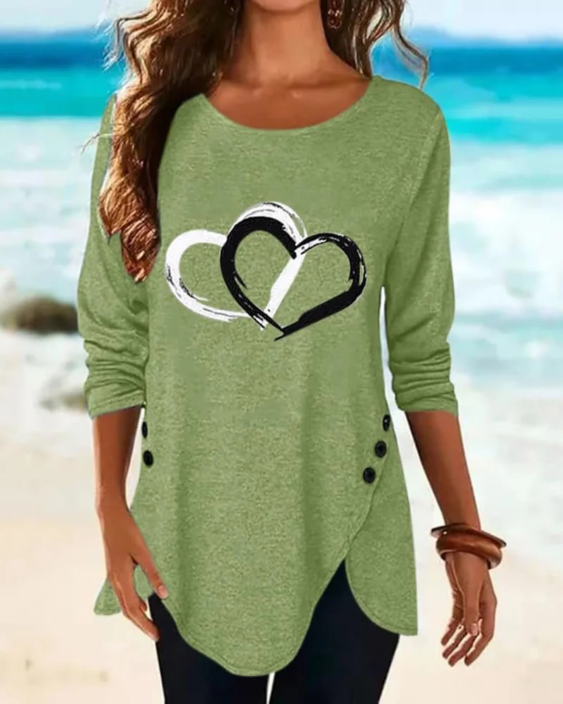 VigorDaily Stealing Hearts Long-Sleeved Top