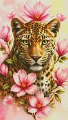 Luxury AB Velvet Diamond Painting Kit - leopard