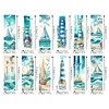 12pcs DIY Lighthouse, Seaside Sailboat Diamond painting bookmark