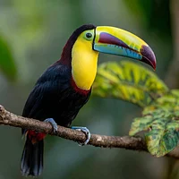 Toucan on Branch - Diamond Painting