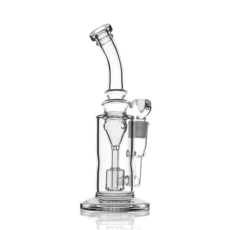 Double Stereo Perc Scientific Hookah Glass Smoking Water Pipe
