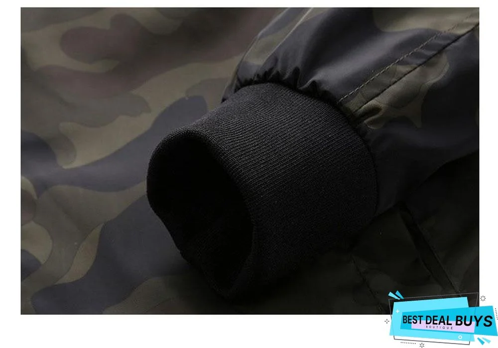 Men's Bomber Jacket Men Autumn Camouflage Jackets Male Military Coats